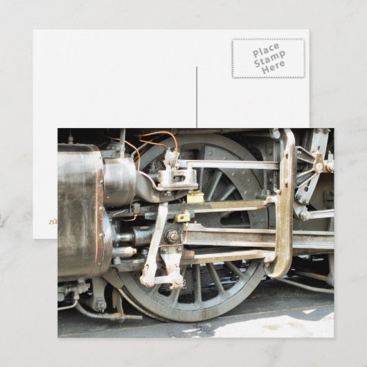 DAMPFZÜGE POSTKARTE (Vorne/Hinten)