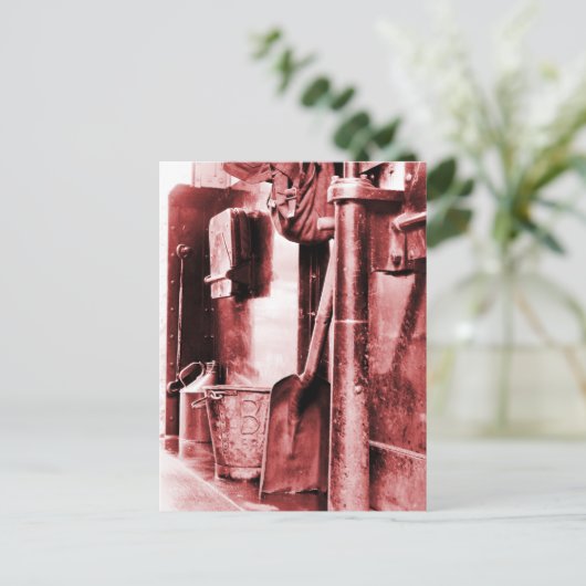 DAMPFZÜGE POSTKARTE (Stehend Vorderseite)