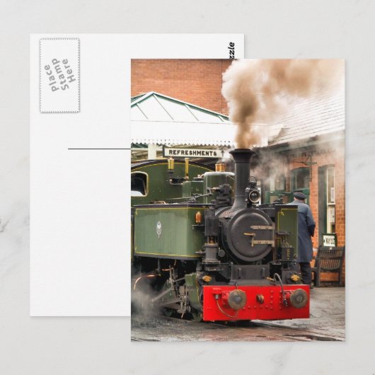 DAMPFZÜGE POSTKARTE (Vorne/Hinten)