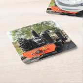 DAMPFZÜGE RECHTECKIGER PAPPUNTERSETZER (angewinkelt)