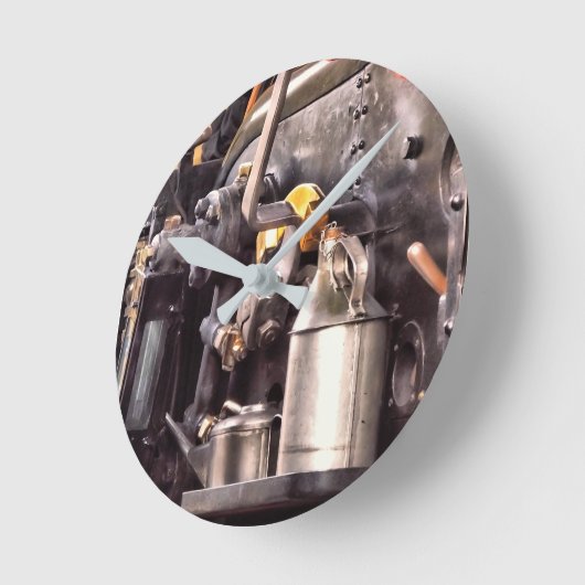 DAMPFZÜGE RUNDE WANDUHR (Winkel)