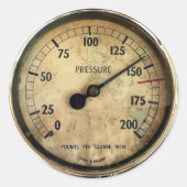 DAMPFZÜGE RUNDER AUFKLEBER (Vorderseite)