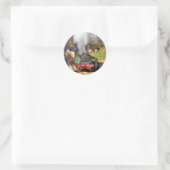 DAMPFZÜGE RUNDER AUFKLEBER (Tasche)