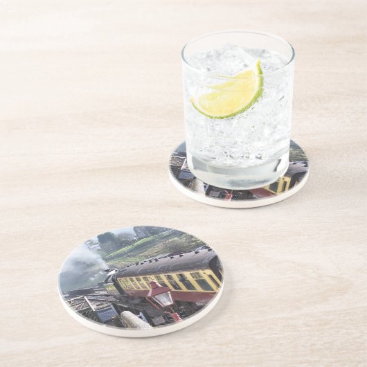 DAMPFZÜGE SANDSTEIN UNTERSETZER (Seite)