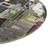 DAMPFZÜGE SCHNEIDEBRETT (Ecke)