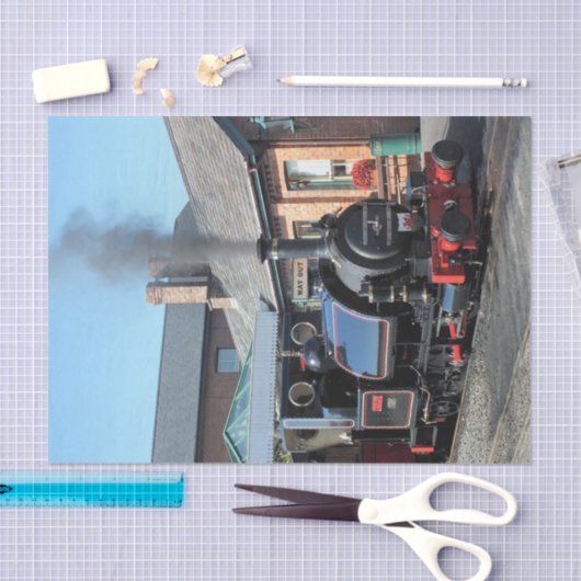 DAMPFZÜGE SEIDENPAPIER (Handwerk)