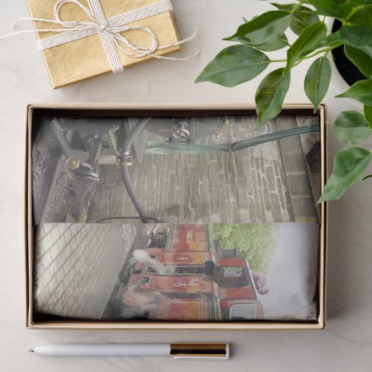 DAMPFZÜGE SEIDENPAPIER (Geschenk)