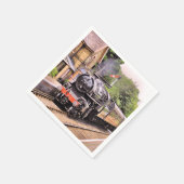 DAMPFZÜGE SERVIETTE (Ecke)