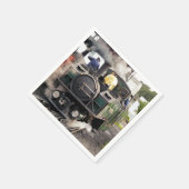 DAMPFZÜGE SERVIETTE (Ecke)