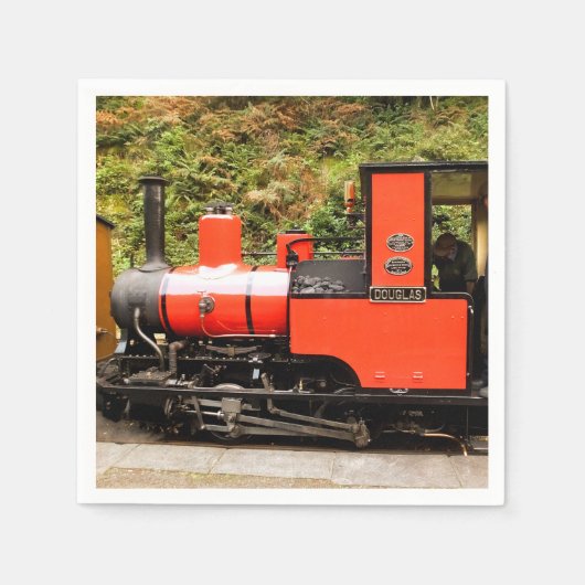 DAMPFZÜGE SERVIETTE (Vorderseite)