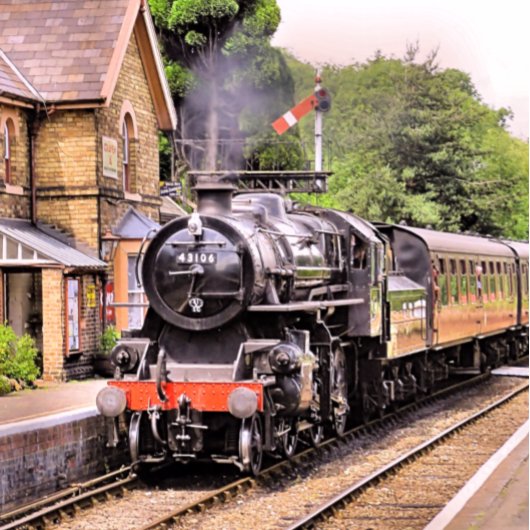 DAMPFZÜGE SERVIETTE