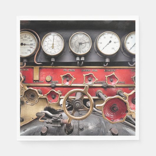 DAMPFZÜGE SERVIETTE (Vorderseite)