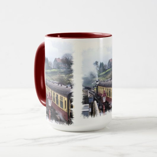 DAMPFZÜGE TASSE (Vorderseite Links)