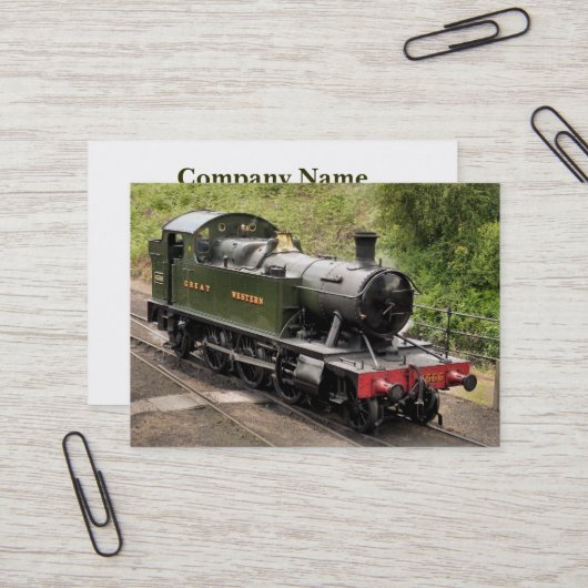 DAMPFZÜGE VISITENKARTE (Vorderseite/Rückseite Beispiel)