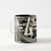 DAMPFZÜGE ZWEIFARBIGE TASSE (Vorderseite Links)