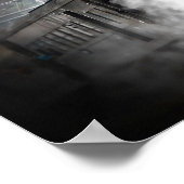 Dampfzuglokomotive Poster (Ecke)