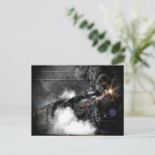 Dampfzuglokomotive Postkarte (Stehend Vorderseite)