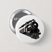 Dampfzuglokomotive Vintag Button (Vorne & Hinten)