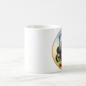 Dampfzugmaschine noch dampfend kaffeetasse (Mittel)