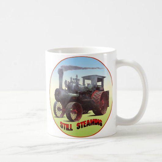 Dampfzugmaschine noch dampfend kaffeetasse (Rechts)