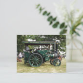 DAMPFZUGMASCHINE POSTKARTE (Stehend Vorderseite)
