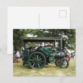 DAMPFZUGMASCHINE POSTKARTE (Vorne/Hinten)