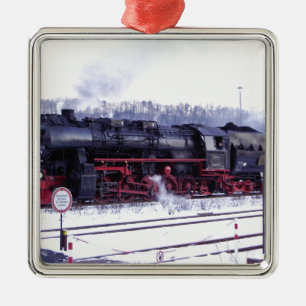 Dampfzugs-Eisenbahn-Lokomotive Bahnhof Motor Ornament Aus Metall