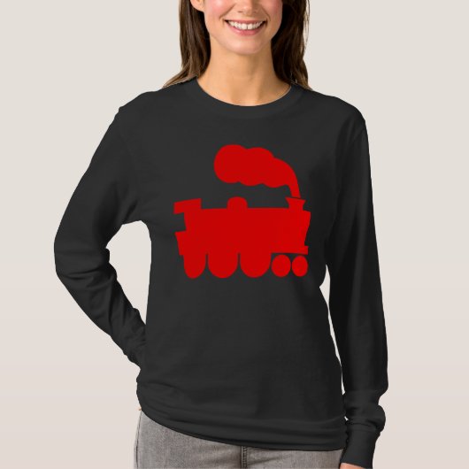 Dampfzugsymbol - rot T-Shirt (Vorderseite)