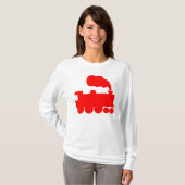 Dampfzugsymbol - rot T-Shirt (Vorne ganz)