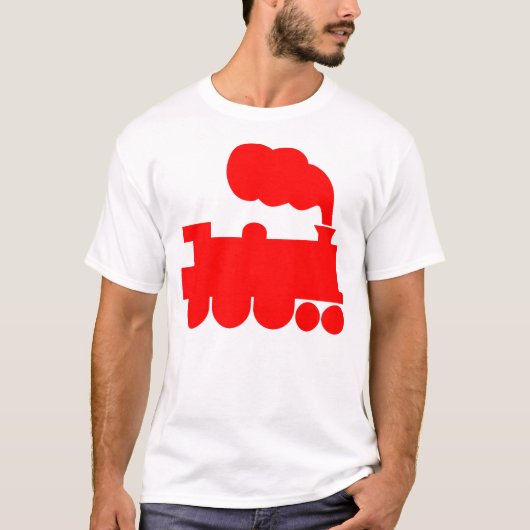 Dampfzugsymbol - rot T-Shirt (Vorderseite)