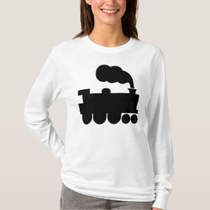 Dampfzugsymbol - Schwarz T-Shirt