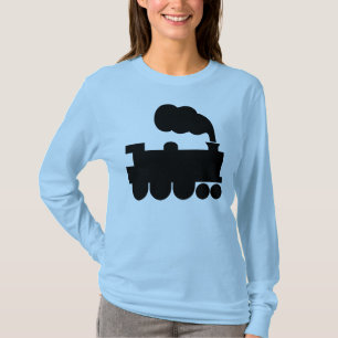 Dampfzugsymbol - Schwarz T-Shirt