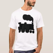 Dampfzugsymbol - Schwarz T-Shirt (Vorderseite)