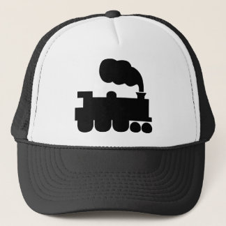 Dampfzugsymbol - Schwarz Truckerkappe