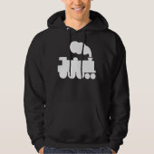 Dampfzugsymbol - weiß hoodie (Vorderseite)