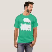 Dampfzugsymbol - weiß T-Shirt (Vorne ganz)