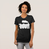Dampfzugsymbol - weiß T-Shirt (Vorne ganz)