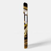 DAMPUNKGEARS ,GEMSTONS, BÜTTERFLIES-MONOGRAMM Case-Mate iPhone HÜLLE (Rückseite / Links)