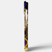 DAMPUNKHERZ, GEARS,GEMS,BUTTERFLIES-MONOGRAMM Case-Mate iPhone HÜLLE (Rückseite / Links)