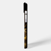 DAMPUNKHERZ, GEARS,GEMS,BUTTERFLIES-MONOGRAMM Case-Mate iPhone HÜLLE (Rückseite / Links)