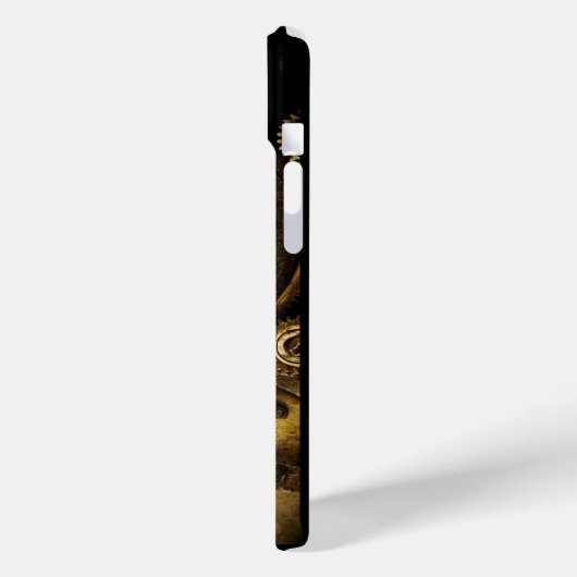 DAMPUNKHERZ, GEARS,GEMS,BUTTERFLIES-MONOGRAMM Case-Mate iPhone HÜLLE (Rückseite / Links)