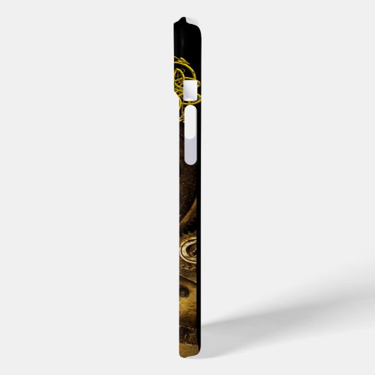 DAMPUNKHERZ, GEARS,GEMS,BUTTERFLIES-MONOGRAMM Case-Mate iPhone HÜLLE (Rückseite / Links)