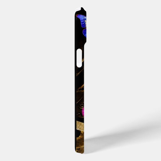 DAMPUNKHERZ, GEARS,GEMS,BUTTERFLIES-MONOGRAMM Case-Mate iPhone HÜLLE (Rückseite / Rechts)