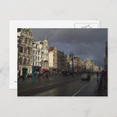 Damrak, Amsterdam Postkarte (Vorne/Hinten)
