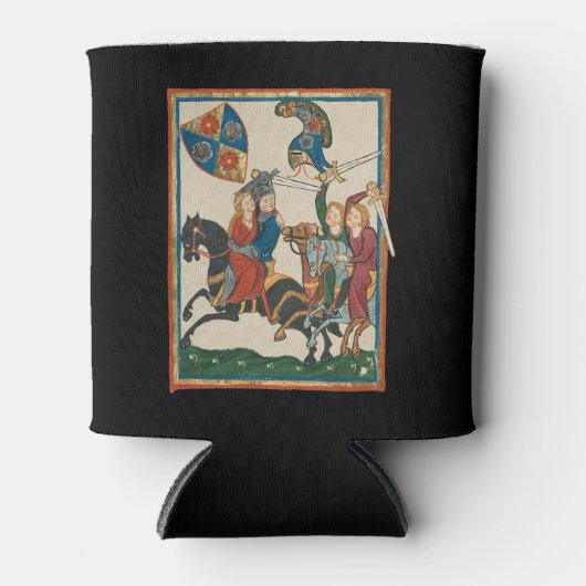 Damsel in Not, mittelalterliche Kunst des 14. Jahr Dosenkühler (Vorderseite)