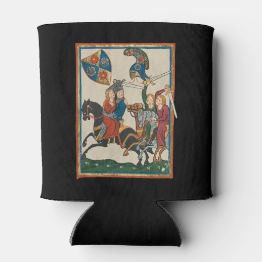 Damsel in Not, mittelalterliche Kunst des 14. Jahr Dosenkühler (Rückseite)