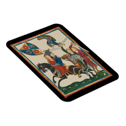 Damsel in Not, mittelalterliche Kunst des 14. Jahr Magnet (Rechte Seite)