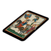 Damsel in Not, mittelalterliche Kunst des 14. Jahr Magnet (Linke Seite)