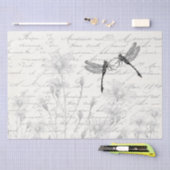 Damselfly Dancer Französisch Script Meadow Decoupa Seidenpapier (Handwerk)
