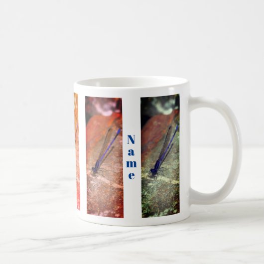 Damselfly Dragonfly Nature Personalisiert Kaffeetasse (Rechts)
